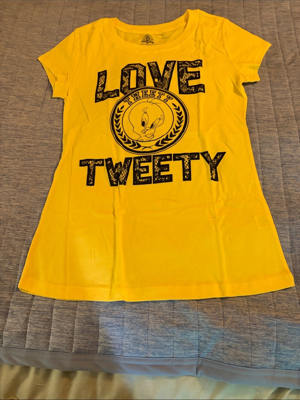 Warner Bros. Yellow Tweety Graphic Tee - 'Love Tweety'